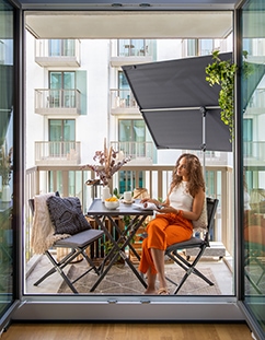 doppler Parasol de balcon