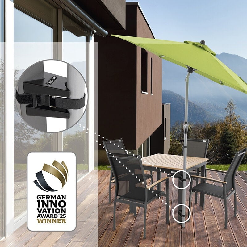 Table-Fix fixation de parasol 2-pièces