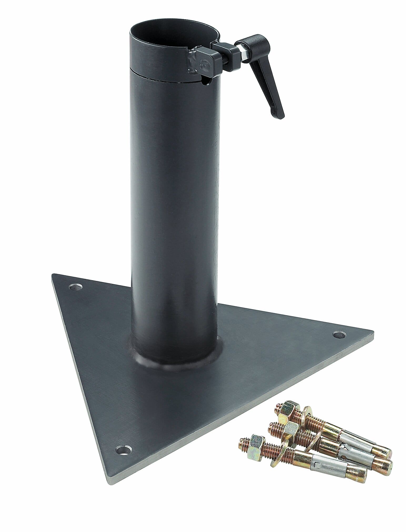 Plaque de montage triangle tube 6,5 cm