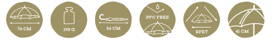 Spezifikationen nature Kkids Regenschirm