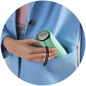 Regenschirm in Jackentasche Regenschirm in Jackentasche